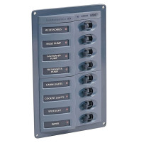 Switch Panel Vertical and Horizontal 8 Ways With Circuit Breakers - HL2694X - Hella Marine